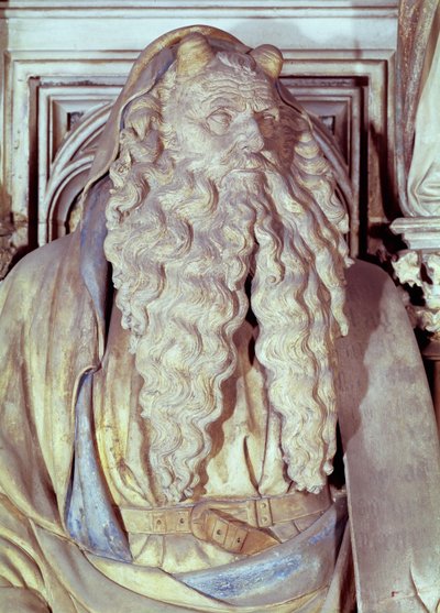 Moses (detail) by Claus and Malouel, Jean Sluter